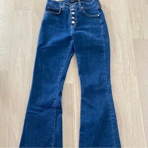 Veronica Beard Dark Blue Flare Jeans